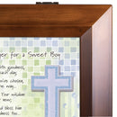 Baptismal Prayer for a Sweet Boy Wood Finish Jewelry Music Box - Plays Tune You are My Sunshine