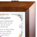Dear and Beautiful Granddaughter Dark Wood Finish Jewelry Music Box - Plays Tune You Are My Sunshine