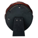 Add Your Own Personal Photo Mahogany Finish Wavy 5 x 7 Oval Table and Wall Photo Frame