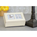 First Communion Know the Joy Ivory Rope Trim Jewelry Music Box Plays Jesus Loves Me