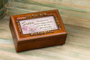 Sister How Special You Are Burlwood Jewelry Music Box Plays You Are My Sunshine