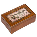 Granddaughter Unlocked So Much Joy Burlwood Jewelry Music Box Plays You Are My Sunshine