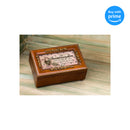 Top down view of Granddaughter So Much Joy Burlwood Petite Rose Jewelry and Music Box