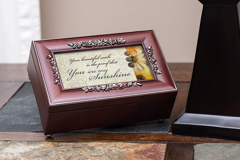 Beautiful Smile Proof Rosewood Jewelry Music Box Plays You Are My Sunshine