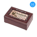 Top down view of Granddaughter Unlocked Joy Petite Rosewood Jewelry and Music Box