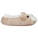 Brown Puppy Dog Womens Animal Cozy Indoor Plush Lined Non Slip Fuzzy Soft Slipper