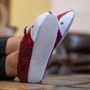 Burgundy Fox Womens Animal Cozy Indoor Plush Lined Non Slip Fuzzy Soft Slipper