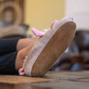 Pink Pig Womens Animal Cozy Indoor Plush Lined Non Slip Fuzzy Soft Slipper