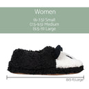 Panda Black Womens Animal Cozy Plush Lined Non Slip Fuzzy Slipper - Medium