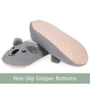 Koala Grey Womens Animal Cozy Plush Lined Non Slip Fuzzy Slipper - Large