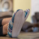 Blue Yarn Craft Blend Womens Plush Lined Cozy Non Slip Indoor Soft Slippers