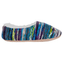 Blue Yarn Craft Blend Womens Plush Lined Cozy Non Slip Indoor Soft Slippers