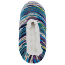 Blue Yarn Craft Blend Womens Plush Lined Cozy Non Slip Indoor Soft Slippers