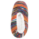 Orange Yarn Craft Blend Womens Plush Lined Cozy Non Slip Indoor Soft Slippers