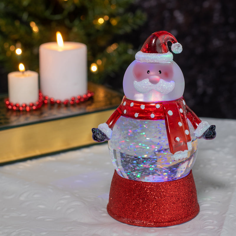 Home decor water globe perfect for table top display during the Christmas holiday season