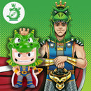 King Arthur Emerald Green 4 inch Painted Resin Boxed Collectible Figurine