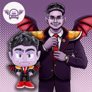 Dracula Periwinkle Purple 4 inch Painted Resin Boxed Collectible Figurine