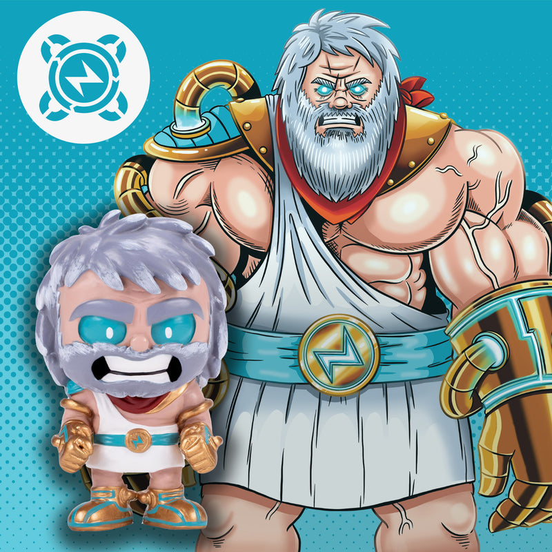 Zeus Arctic Blue 4 inch Painted Resin Boxed Collectible Figurine