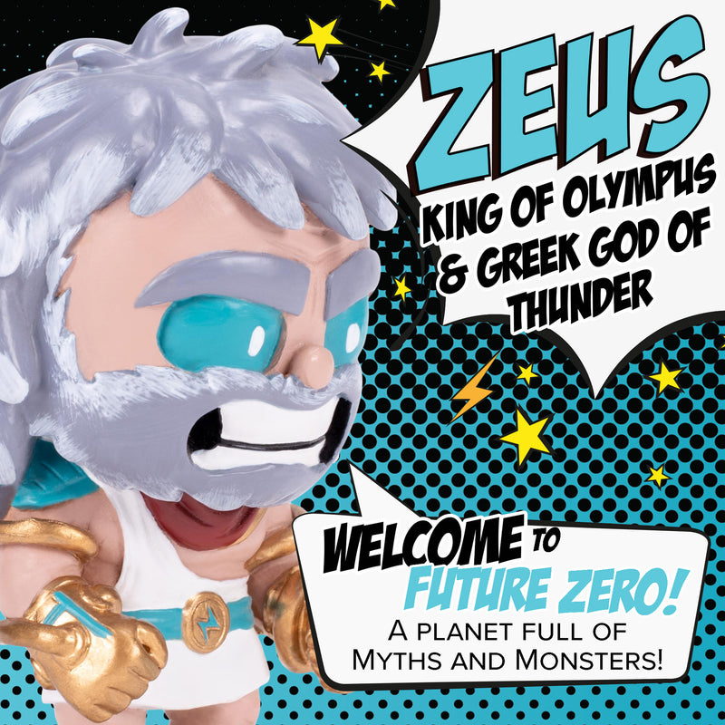 Zeus Arctic Blue 4 inch Painted Resin Boxed Collectible Figurine