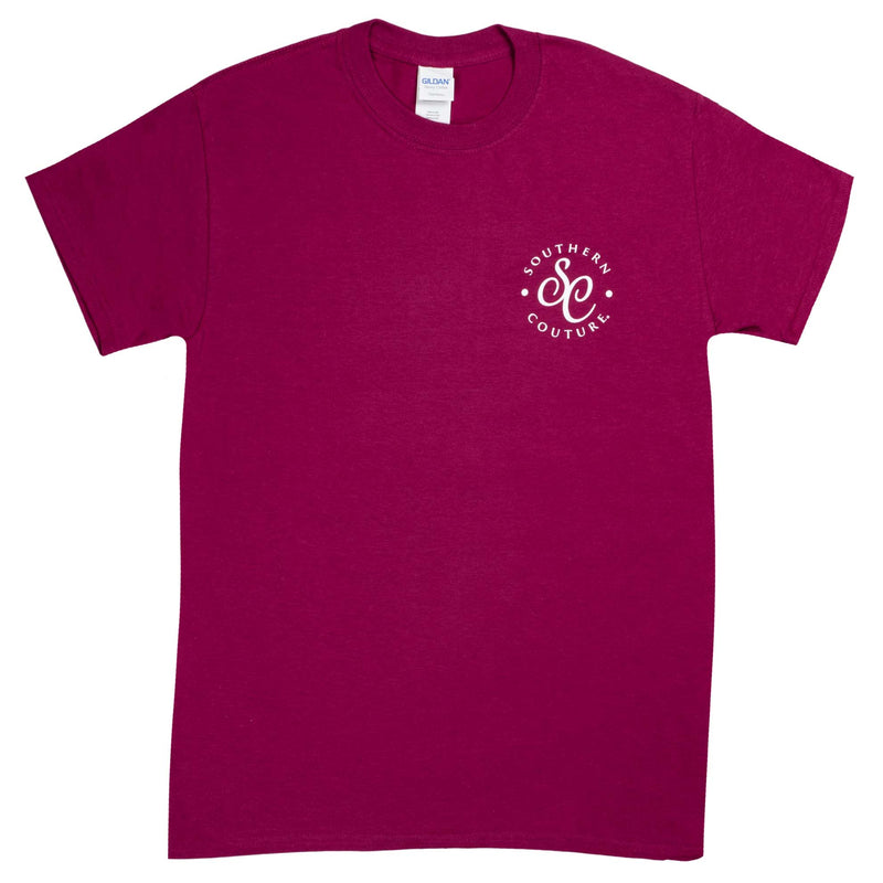 Come Out in Wash Pigs Berry Purple Cotton Fabric Classic T-Shirt