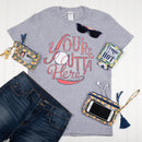 Pineapples Stripe Yellow and Navy Blue 7 x 5 Polyester Phone Wristlet Handbag