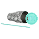 Biggee Black and White Snakeskin Insulated Stainless Steel Tumbler 30 ounce