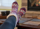 Footwear slipper sock for indoor style and comfort