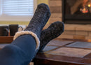 Footwear slipper sock for indoor style and comfort