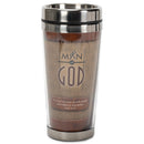 Man Of God Arms with Strength Psalm 18:32 16 Oz. Stainless Steel Insulated Travel Mug with Lid