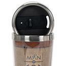 Man Of God Arms with Strength Psalm 18:32 16 Oz. Stainless Steel Insulated Travel Mug with Lid