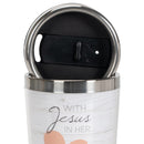 Dicksons with Jesus and Coffee She is Unstoppable 16 Ounce Stainless Steel Travel Tumbler Mug