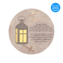 Dicksons Keep The Light On Lantern 10 x 10 Inch Resin Stone Indoor Outdoor Garden Stepping Stone