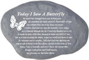 Dicksons Today I Saw A Butterfly Pewter Gray 10 x 7 Inch Resin Stepping Stone or Wall Plaque