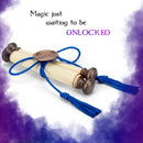 Cottage Garden Clever Gold With Blue Tassel Small Parchment Wand Scroll With Seal