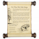 Cottage Garden Charge Gold With Green Tassel Small Parchment Wand Scroll With Seal