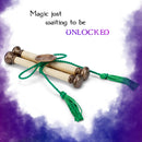 Cottage Garden Charge Gold With Green Tassel Small Parchment Wand Scroll With Seal