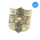 Dicksons Full Armor of God Ephesians 6 Shield Shape 3.5 inch Table Top Sign Plaque