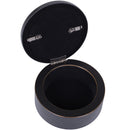 Some People Leave an Impression Black Rope Trim Petite Round Jewelry and Keepsake Box