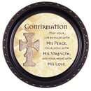 Confirmation May Your Life Be Filled Black Rope Trim Petite Round Jewelry and Keepsake Box