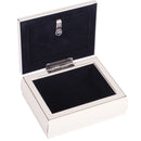 Confirmation Follow Ivory Rope Trim 4.5 x 3.5 Tiny Square Jewelry Keepsake Box