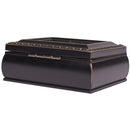 Love You To The Moon Black Rope Trim 4.5 x 3.5 Tiny Square Jewelry Keepsake Box