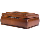 Baptism Love and Grace Brown Rope Trim Tiny Square Keepsake Box