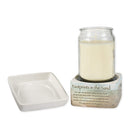 Footprints in the Sand Ceramic Stoneware Electric 2 in 1 Jar Candle and Wax and Oil Warmer
