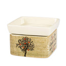 I Love You A Bushel And A Peck Burlap Apples Stoneware 2 in 1 Jar Candle and Wax Tart Oil Warmer