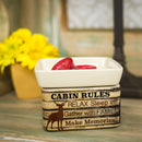 Home decor electrical fragrance lamp for use with wax drop, tarts, and oil scents