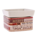 Home decor electrical fragrance lamp for use with wax drop, tarts, and oil scents