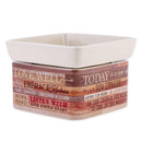 Today Aspire Change World Wood Look Stoneware Electric 2-In-1 Jar Candle and Wax Tart Oil Warmer
