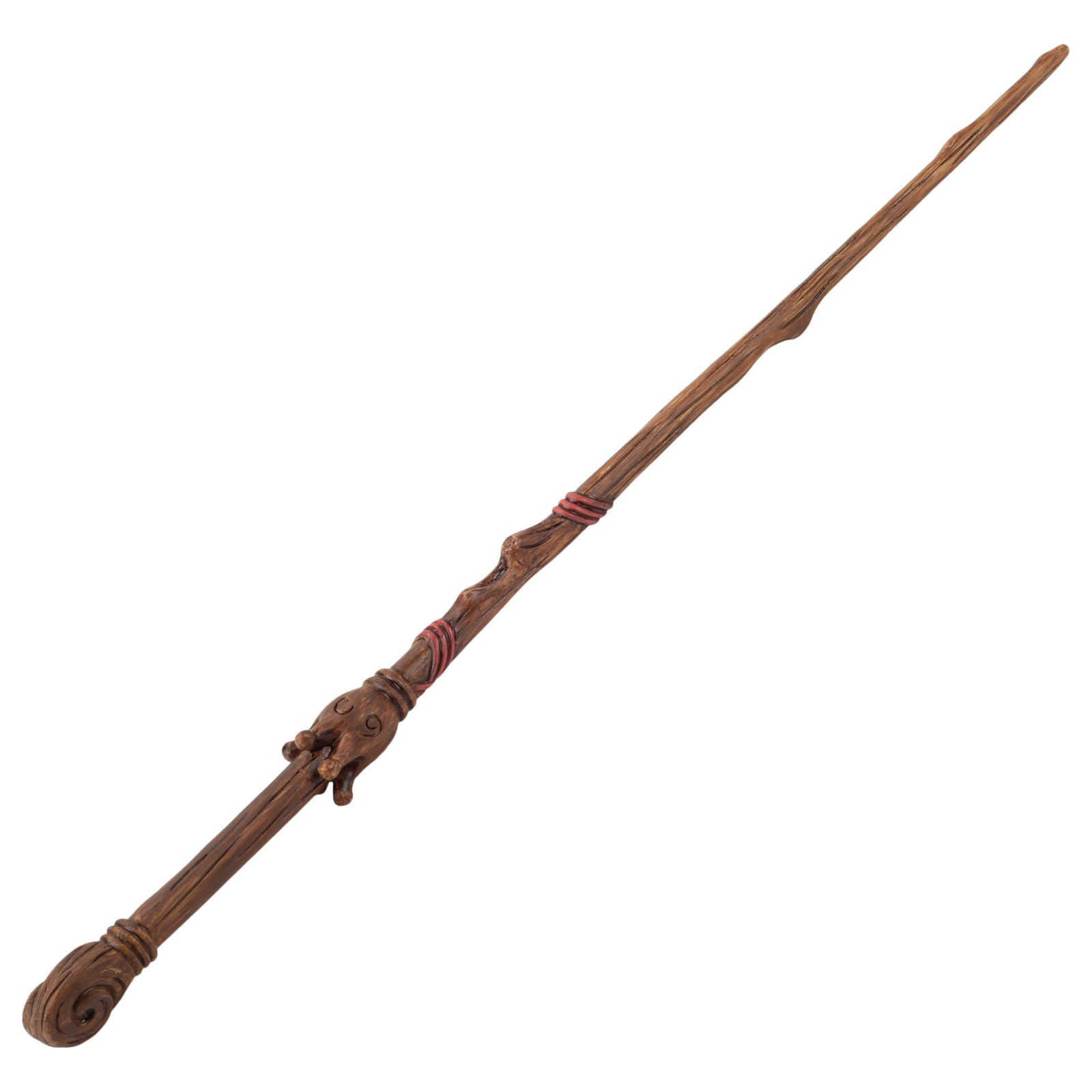 Brown Woodgrain Crown 13.75 inch Resin Costume Magic Wand