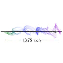 Cottage Garden Dark Wizard Black 13.75 inch Resin Collectible Witch Wizard Cosplay Magic Wand