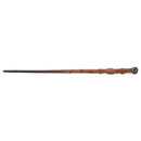 Brown Woodgrain Heart 13.75 inch Resin Costume Magic Wand